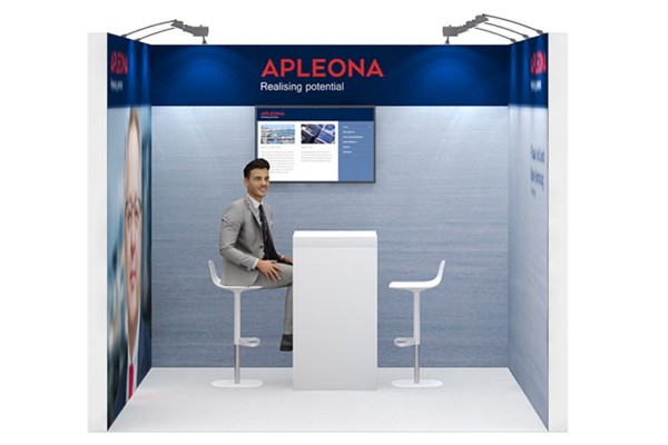 3x3 m - Stand droit | Stand d'exposition