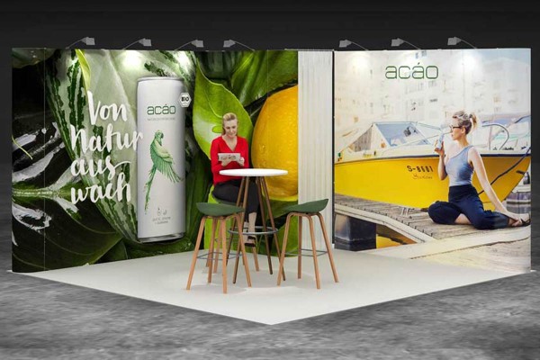 4x4 m - Stand d'angle | Stand d'exposition