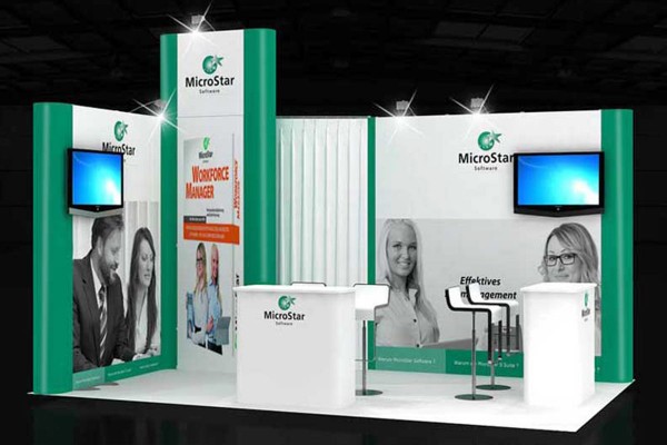 5x3 m - Stand d'angle | Stand d'exposition
