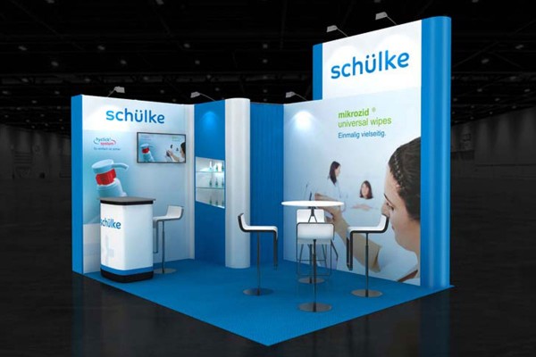 4x3 m - Stand d'angle | Stand d'exposition