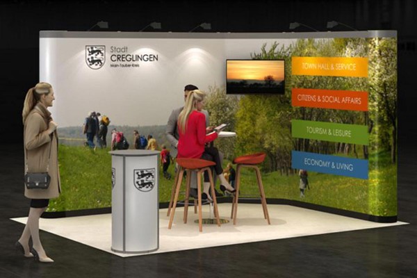4x3 m - Stand d'angle | Stand d'exposition