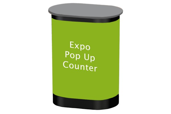 Grafik für Expo Pop Up Counter | Transportkoffer | Faltdisplaykoffer