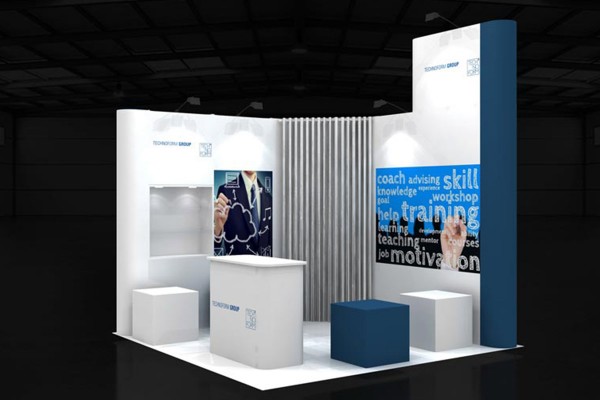 3x3 m - Stand d'angle | Stand d'exposition
